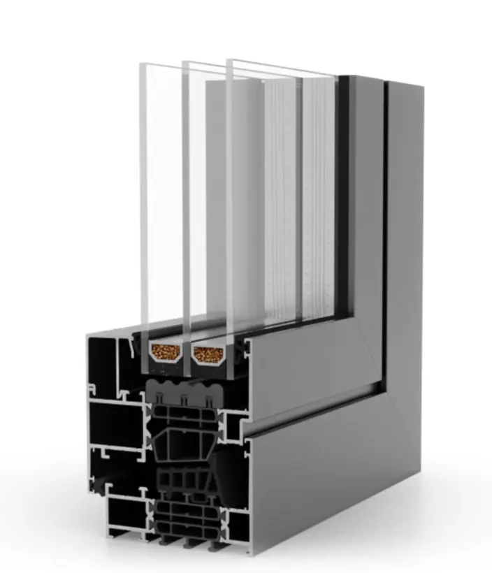 Infisso in alluminio dal design minimal VAIS Home Milano
